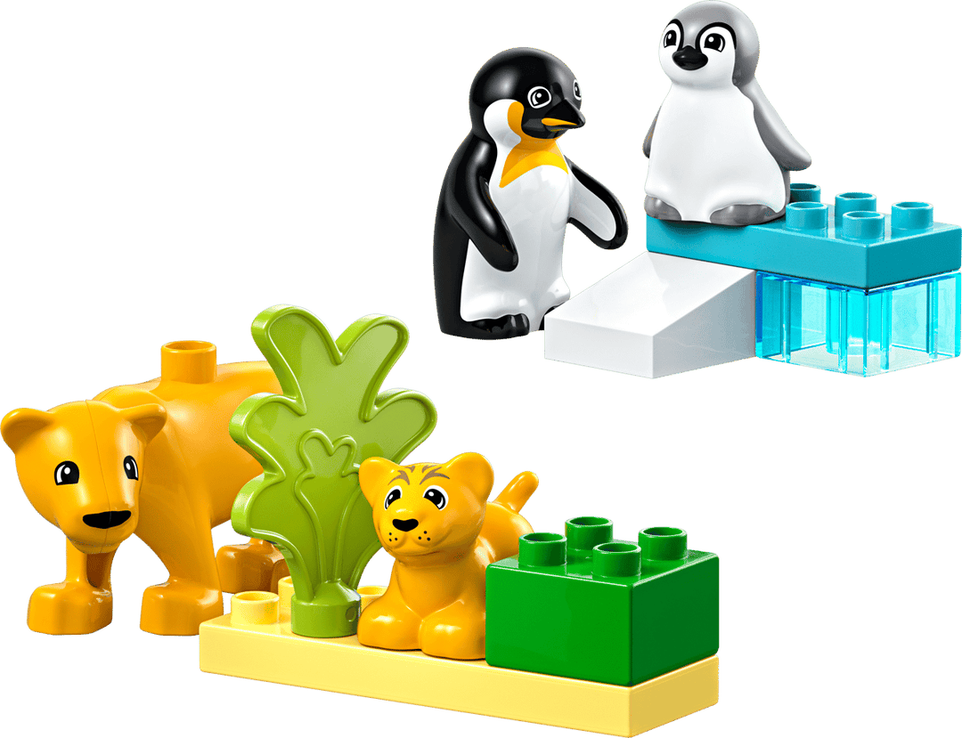 לגו DUPLO® - משפחות של חיות בר: פינגווינים ואריות (10442)-1