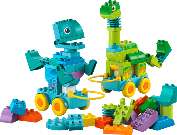 לגו DUPLO® - דינוזאורים על גלגלים 3 ב-1 (10451)-1