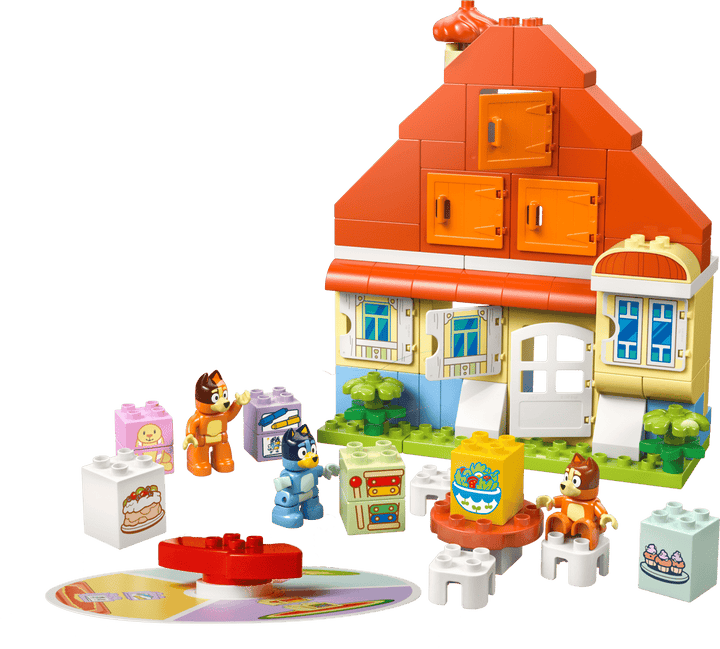 לגו DUPLO® Bluey - בית המשפחה של בלואי עם משחק זיכרון (10459)-1