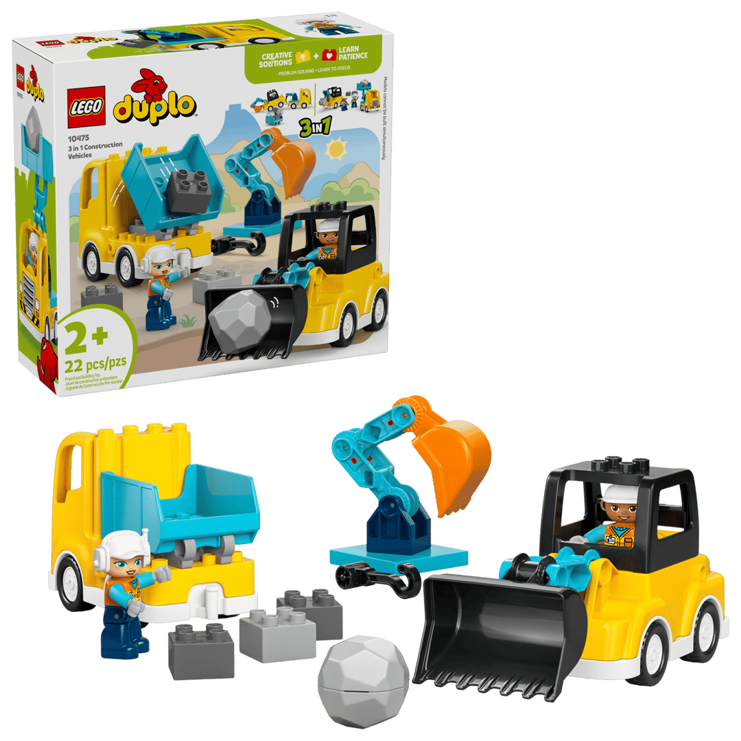 לגו DUPLO® - כלי רכב לעבודות בנייה 3 ב-1 (10475)-1