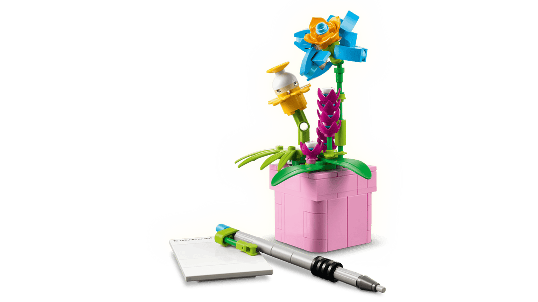 לגו Creator 3in1 - מכונת כתיבה עם פרחים (31169)-3