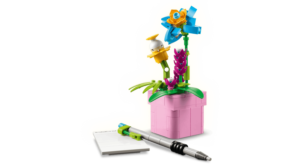 לגו Creator 3in1 - מכונת כתיבה עם פרחים (31169)-4
