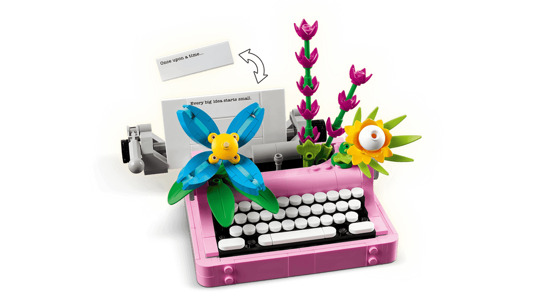 לגו Creator 3in1 - מכונת כתיבה עם פרחים (31169)-2