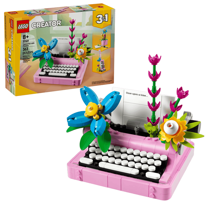 לגו Creator 3in1 - מכונת כתיבה עם פרחים (31169)-2