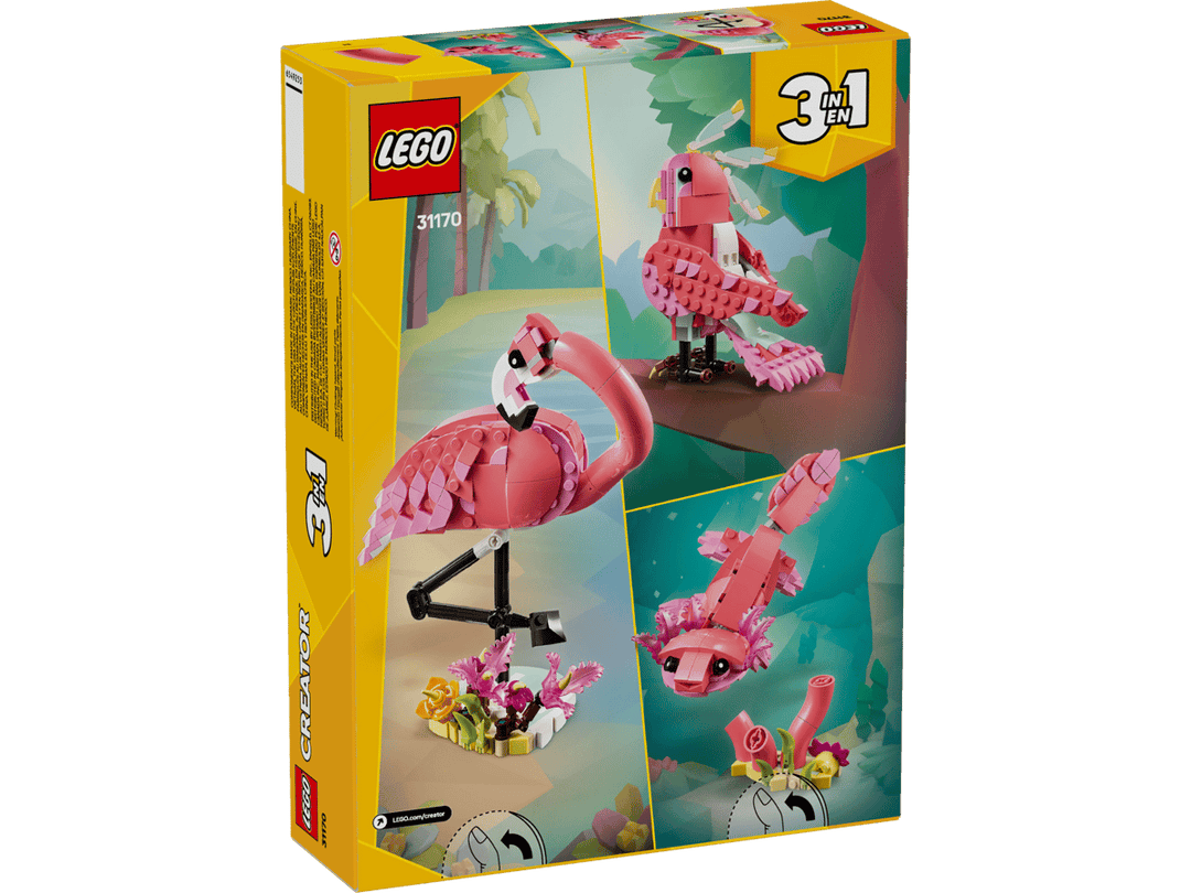 לגו Creator 3in1 - חיות בר: פלמינגו ורוד (31170)-10