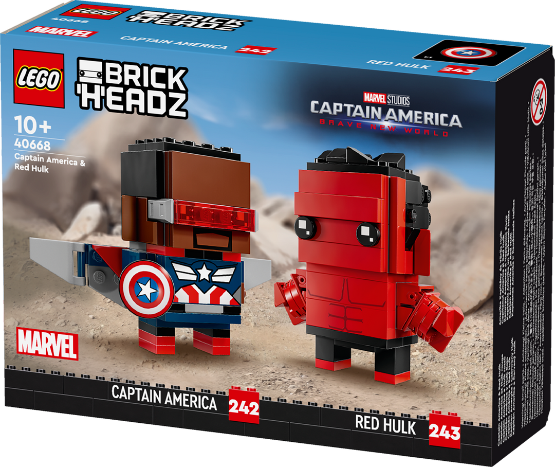 לגו ™BrickHeadz קפטן אמריקה והענק האדום (40668)-4