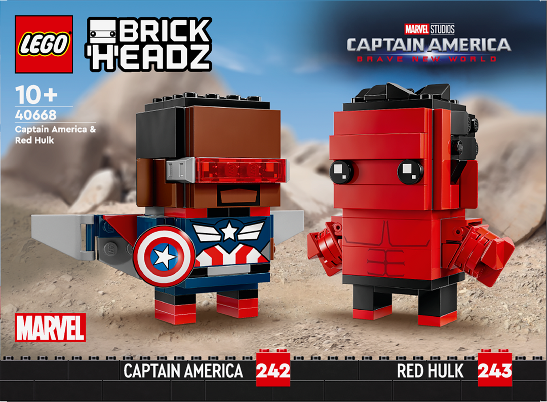 לגו ™BrickHeadz קפטן אמריקה והענק האדום (40668)-5