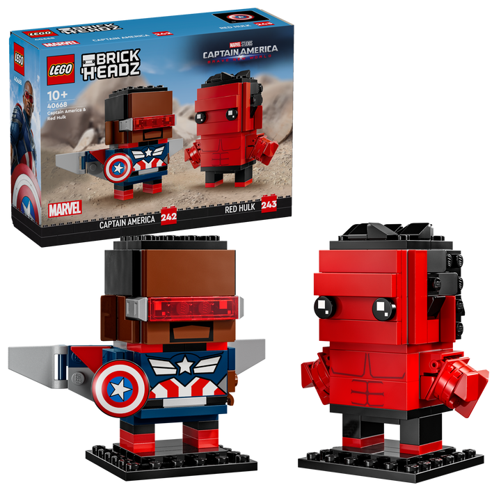 לגו ™BrickHeadz קפטן אמריקה והענק האדום (40668)-2
