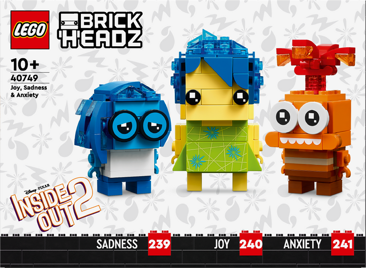 לגו ™BrickHeadz שמחה, עצב וחרדה - הקול בראש (40749)-9
