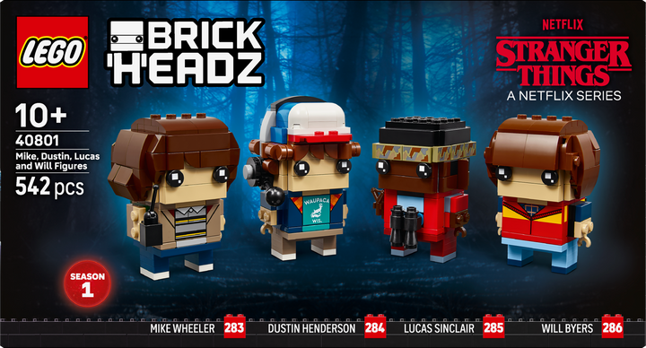 לגו ™BrickHeadz - דמויות של מייק, דסטין, לוקאס ווויל (40801)-8