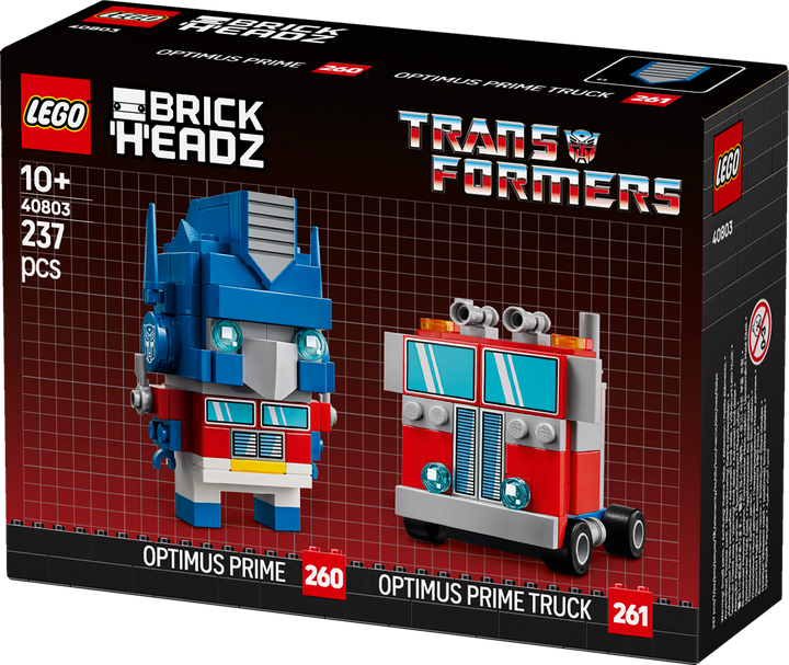 לגו ™BrickHeadz – אופטימוס פריים - רובוט ומשאית (40803)-4