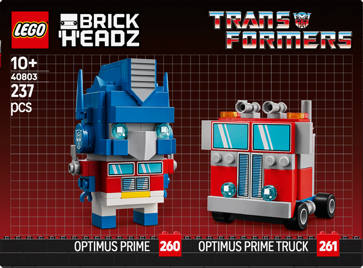 לגו ™BrickHeadz – אופטימוס פריים - רובוט ומשאית (40803)-5