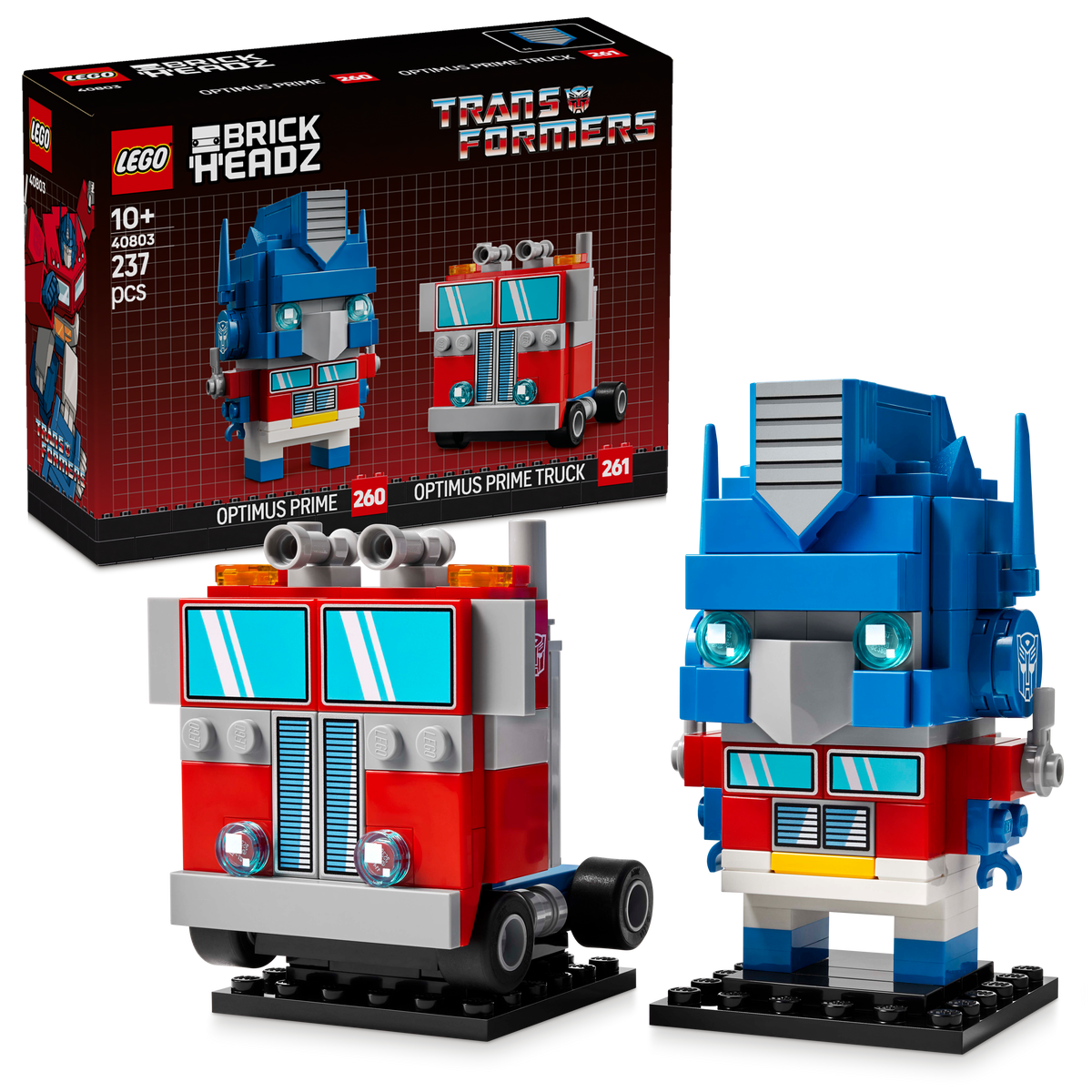 לגו ™BrickHeadz – אופטימוס פריים - רובוט ומשאית (40803)-2