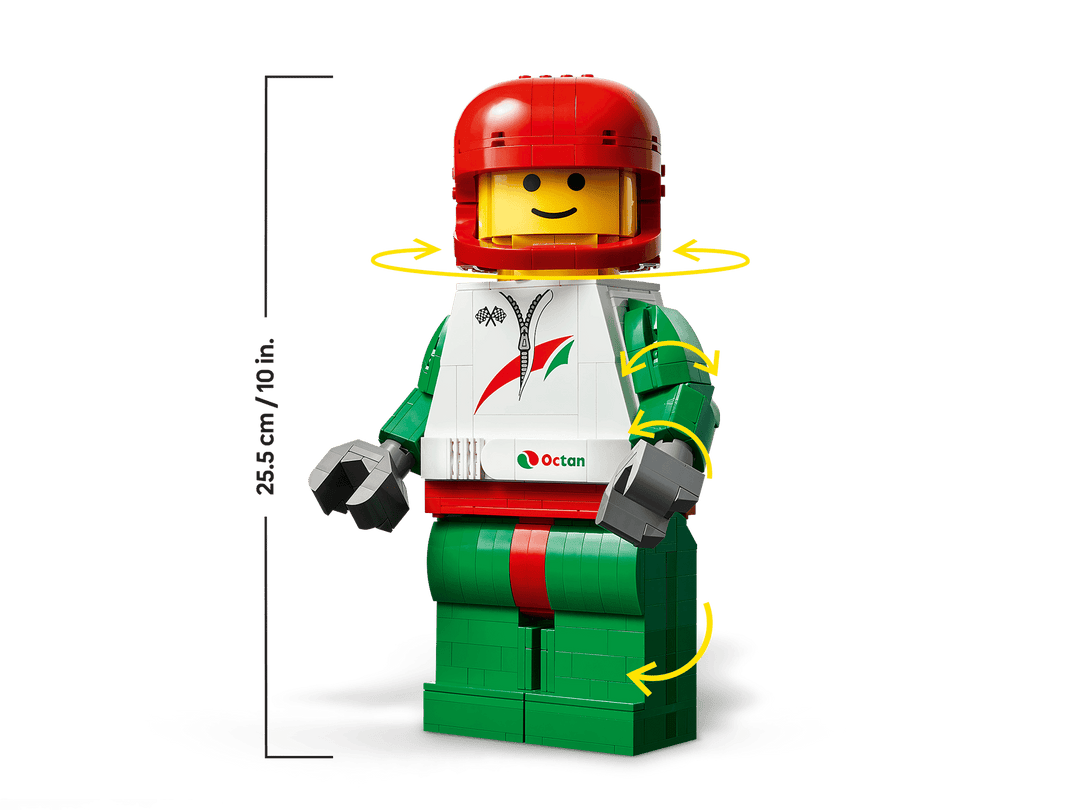 לגו Minifigures - מיני-דמות מוגדלת של נהג מרוצים (40819)-5