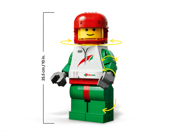 לגו Minifigures - מיני-דמות מוגדלת של נהג מרוצים (40819)-5