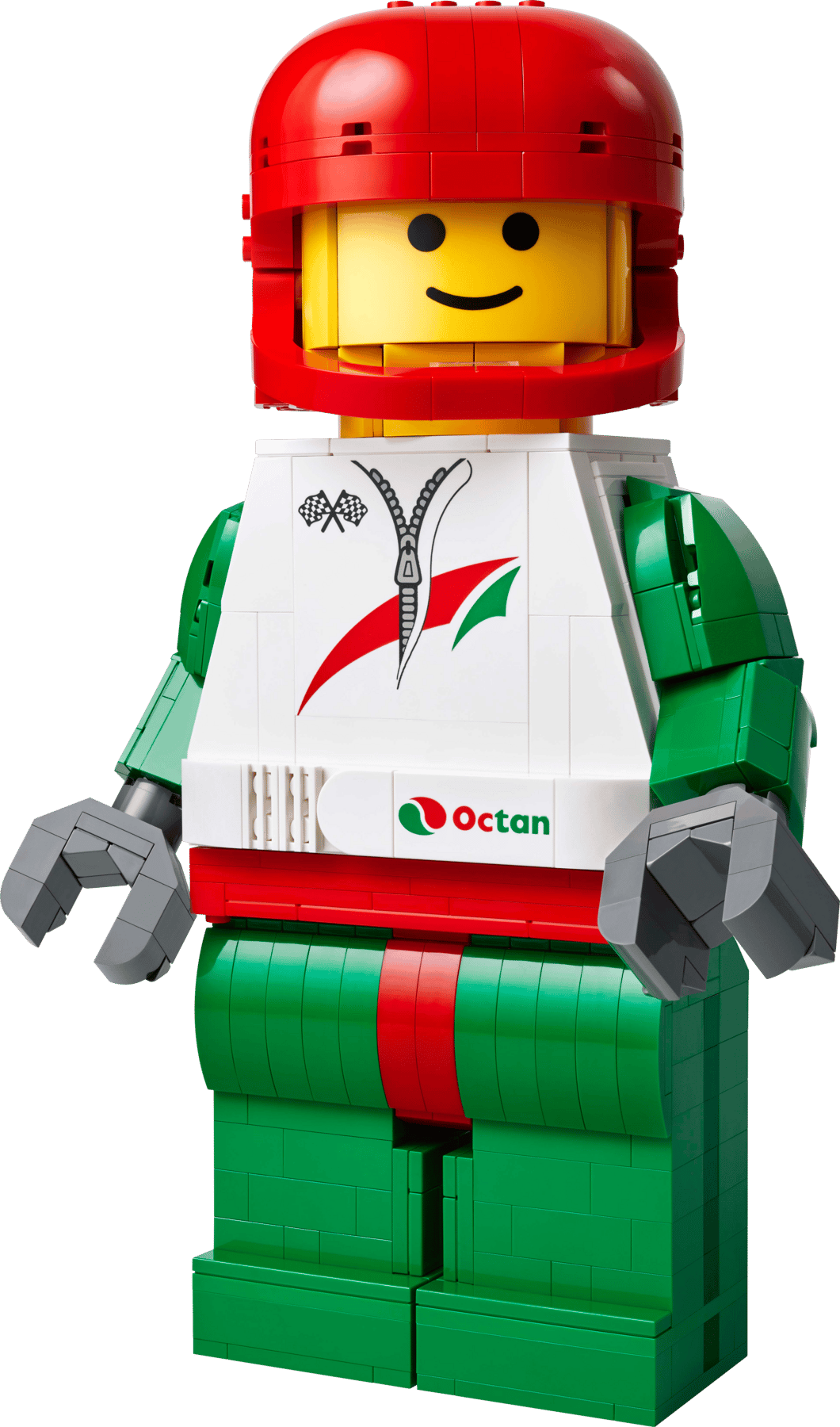 לגו Minifigures - מיני-דמות מוגדלת של נהג מרוצים (40819)-1