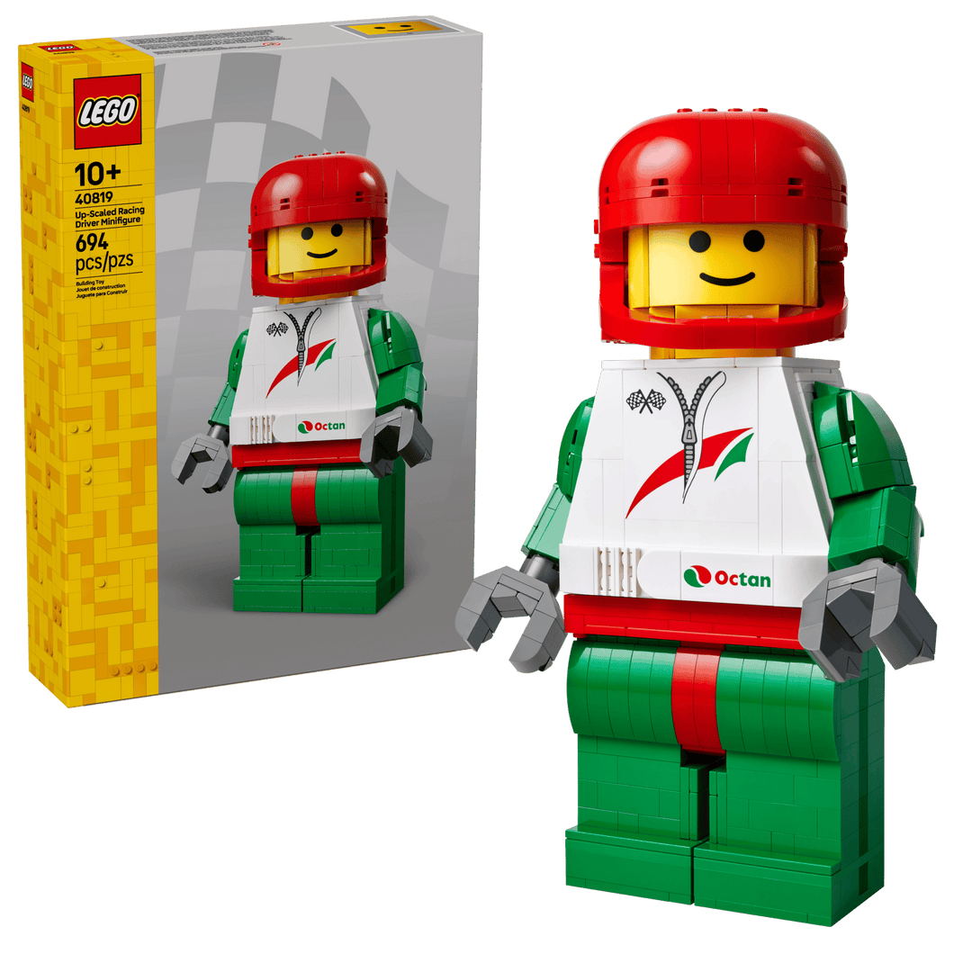 לגו Minifigures - מיני-דמות מוגדלת של נהג מרוצים (40819)-2