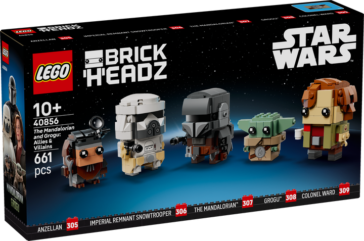 לגו ™BrickHeadz – המנדלוריאן וגרוגו: בעלי ברית ונבלים (40856)-3