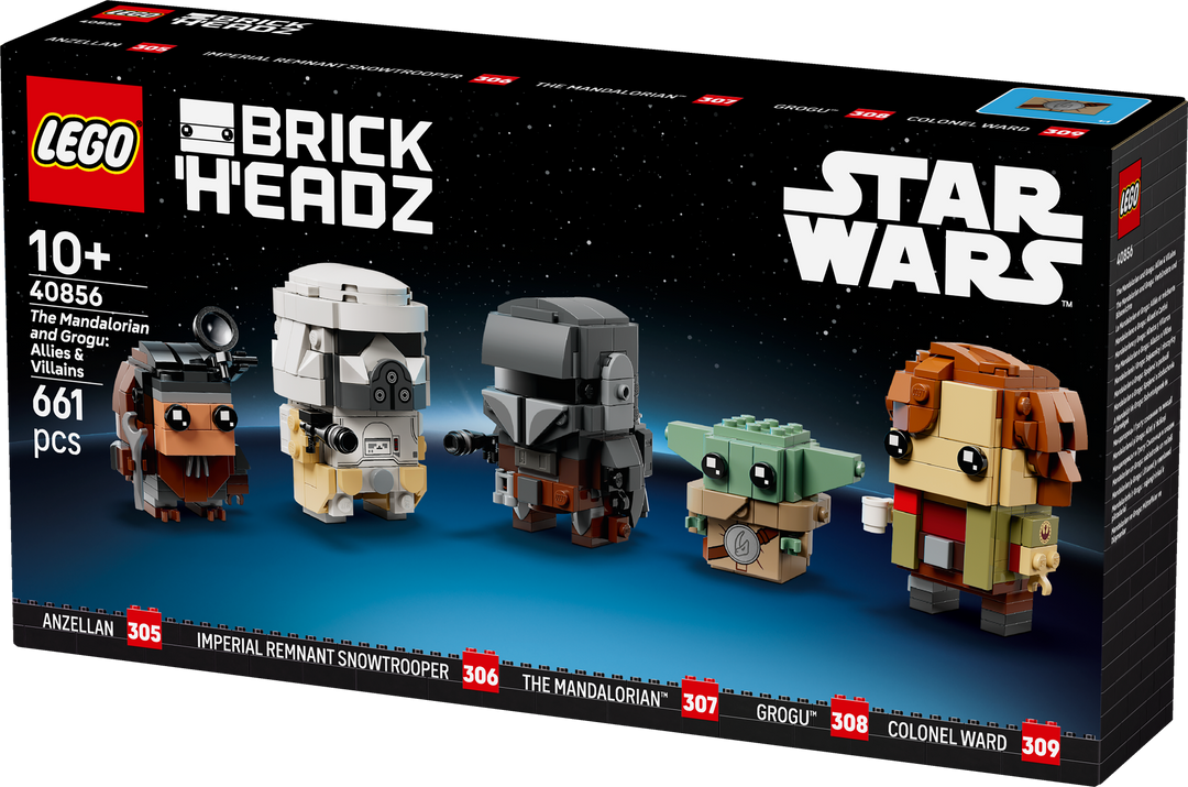 לגו ™BrickHeadz – המנדלוריאן וגרוגו: בעלי ברית ונבלים (40856)-4