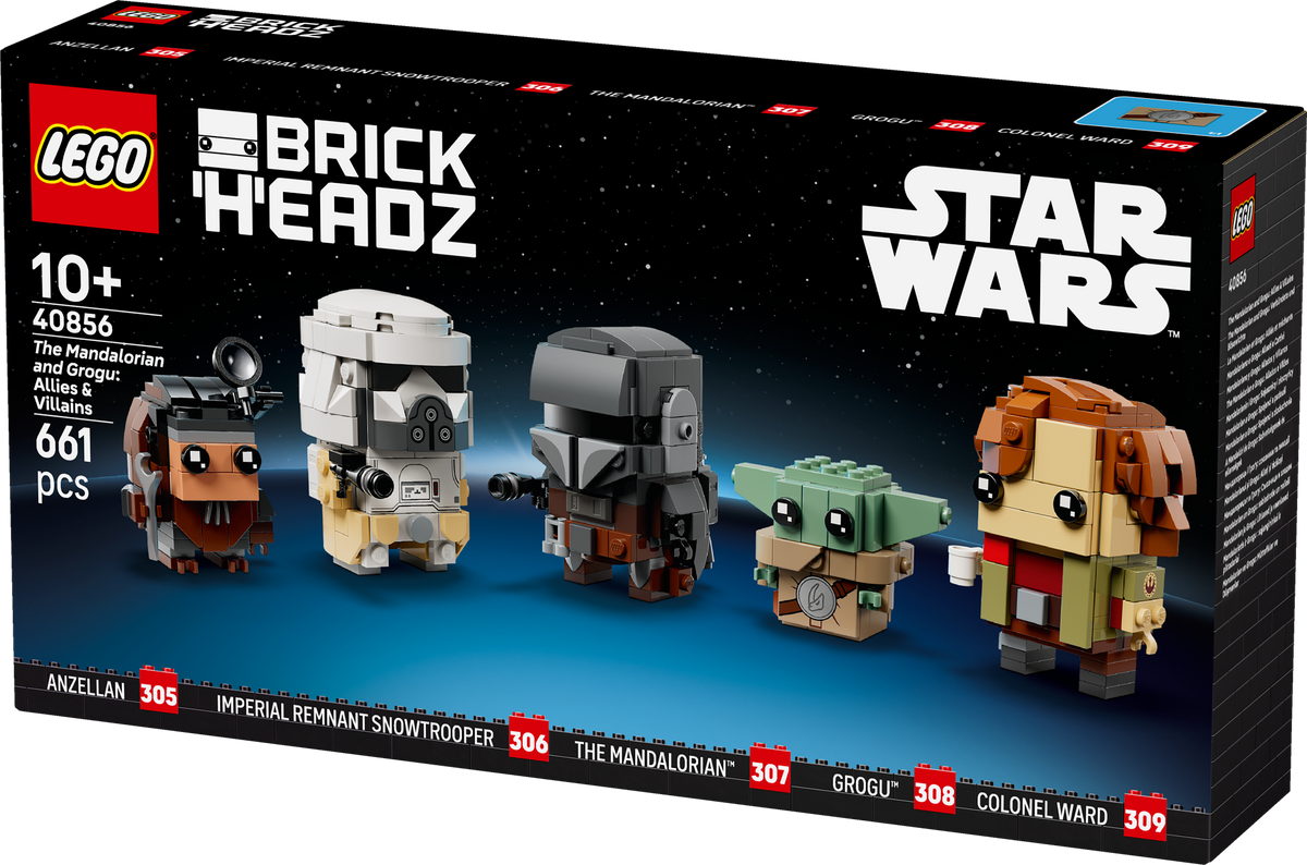 לגו ™BrickHeadz – המנדלוריאן וגרוגו: בעלי ברית ונבלים (40856)-4