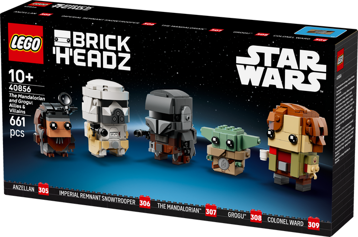 לגו ™BrickHeadz – המנדלוריאן וגרוגו: בעלי ברית ונבלים (40856)-4