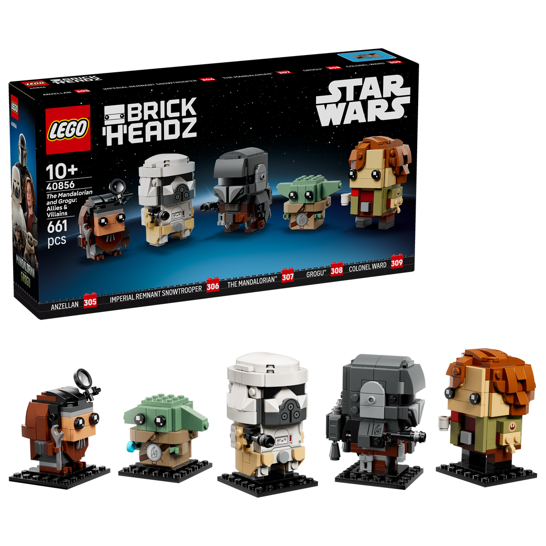 לגו ™BrickHeadz – המנדלוריאן וגרוגו: בעלי ברית ונבלים (40856)-2