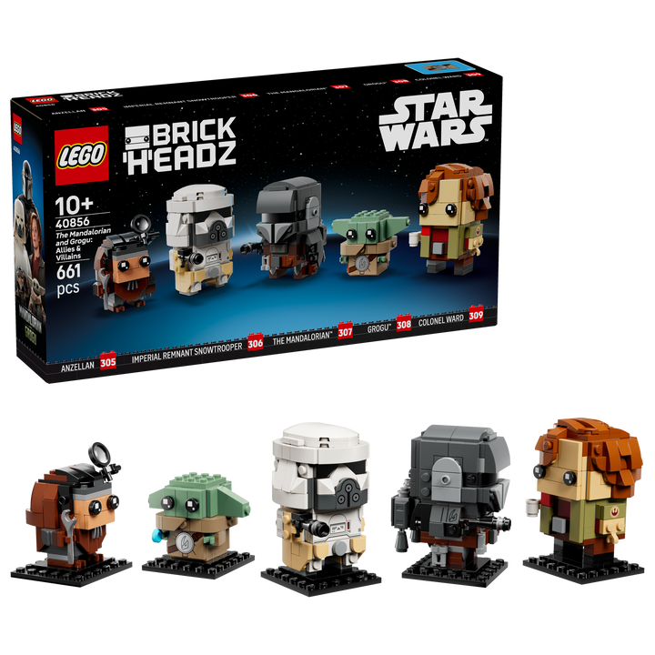 לגו ™BrickHeadz – המנדלוריאן וגרוגו: בעלי ברית ונבלים (40856)-2