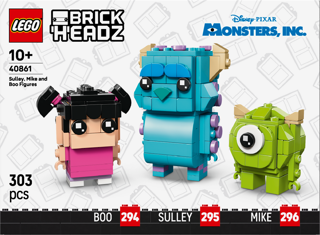לגו ™BrickHeadz – סאלי, מייק ובּוּ (40861)-5