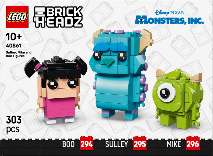 לגו ™BrickHeadz – סאלי, מייק ובּוּ (40861)-5
