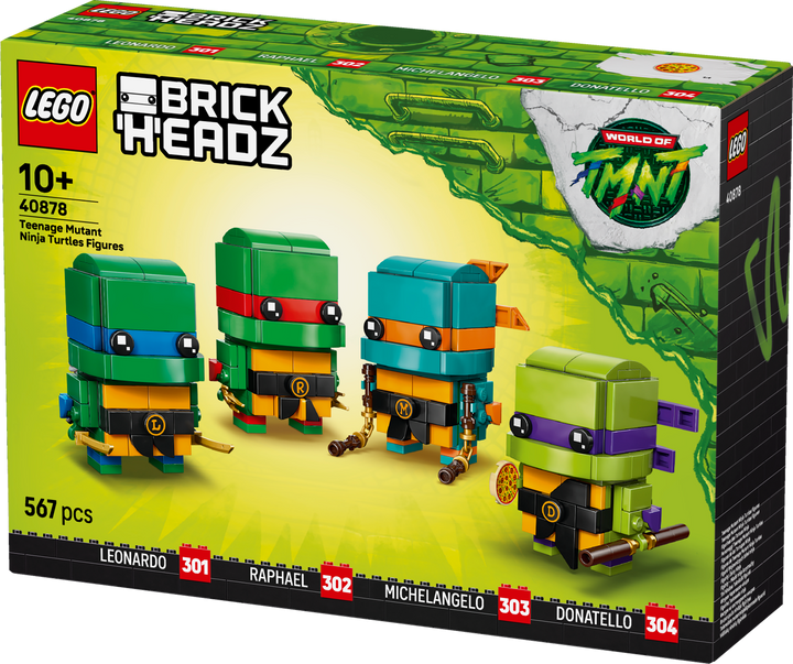 לגו ™BrickHeadz – דמויות של צבי הנינג’ה (40878)-4