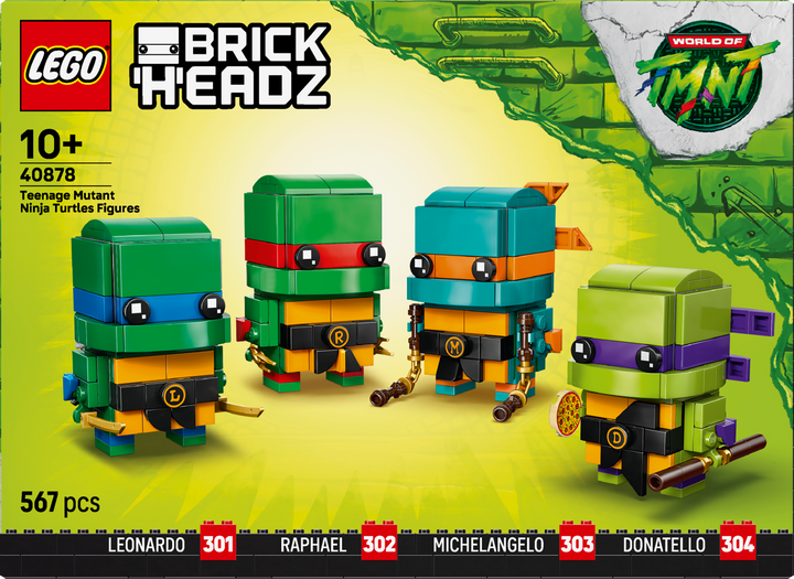 לגו ™BrickHeadz – דמויות של צבי הנינג’ה (40878)-5