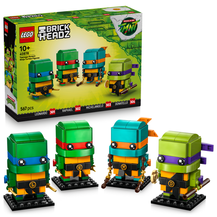 לגו ™BrickHeadz – דמויות של צבי הנינג’ה (40878)-2