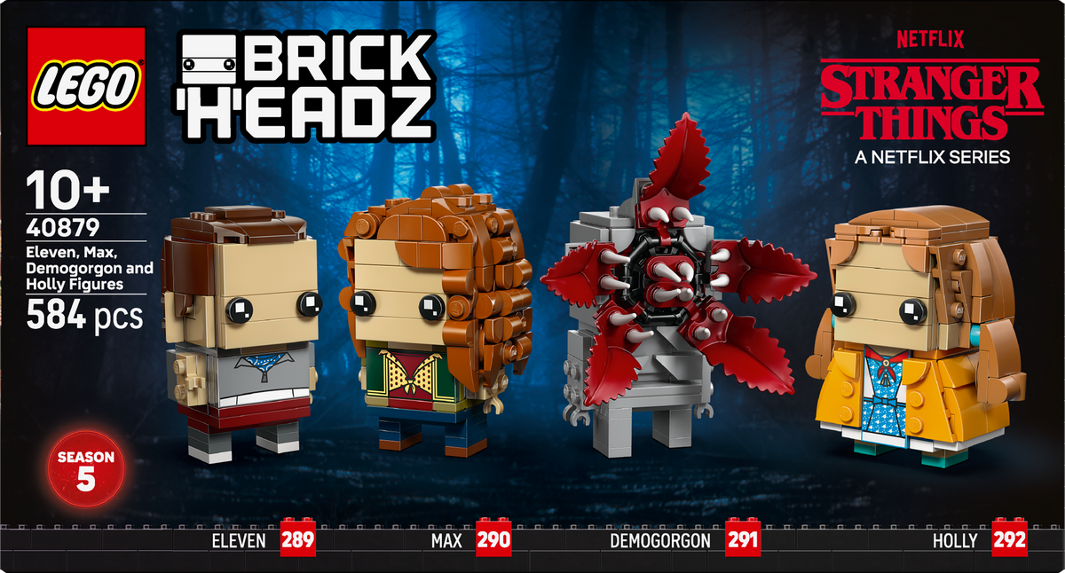 לגו ™BrickHeadz – דברים מוזרים: דמויות של אילבן, מקס, דמוגורגון והולי (40879)-5