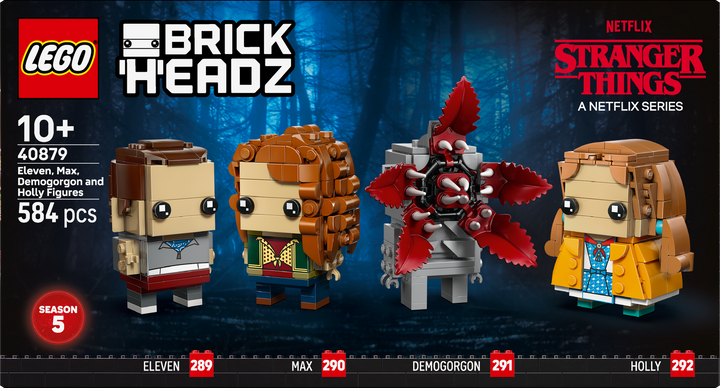 לגו ™BrickHeadz – דברים מוזרים: דמויות של אילבן, מקס, דמוגורגון והולי (40879)-5