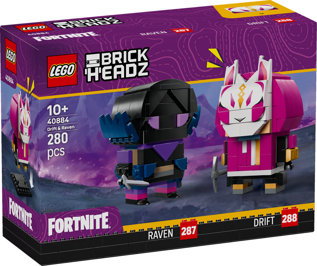 לגו ™BrickHeadz - הדמויות של דריפט ורייבן (40884)-2