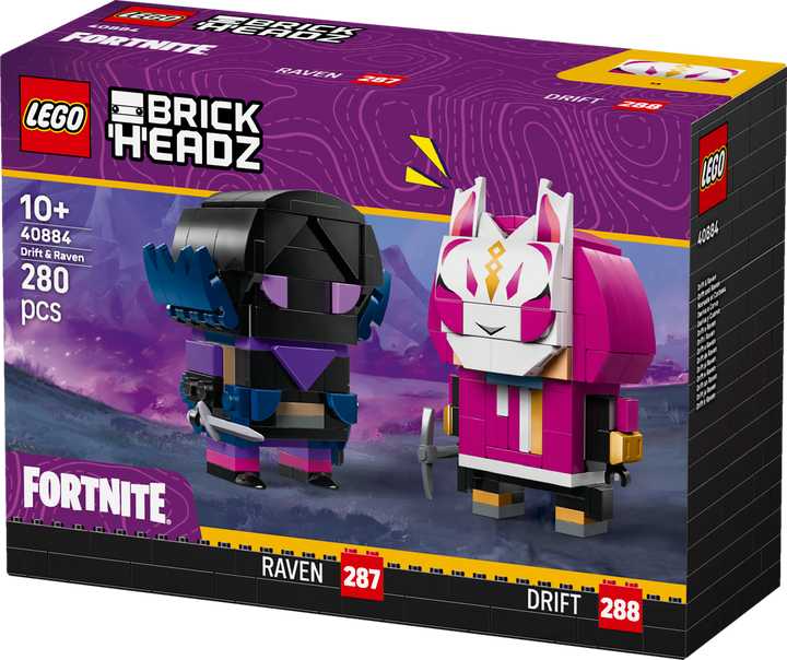 לגו ™BrickHeadz - הדמויות של דריפט ורייבן (40884)-3