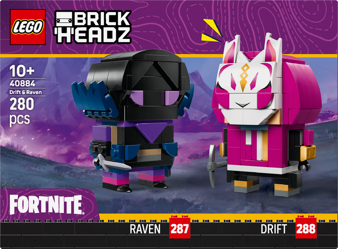 לגו ™BrickHeadz - הדמויות של דריפט ורייבן (40884)-4