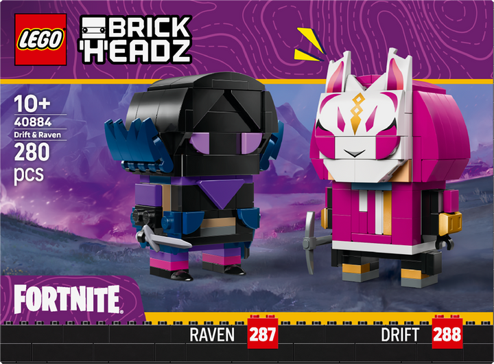 לגו ™BrickHeadz - הדמויות של דריפט ורייבן (40884)-4