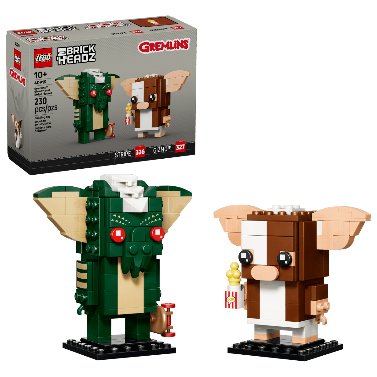 לגו Brickheadz  - דמויות של גיזמו וסטרייפ מהסרט גרמלינס (40919)-2