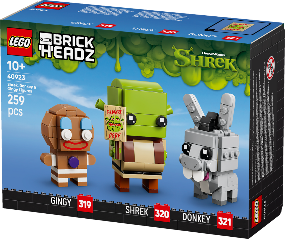 לגו ™BrickHeadz – דמויות של שרק, חמור וג'ינג'י (40923)-4