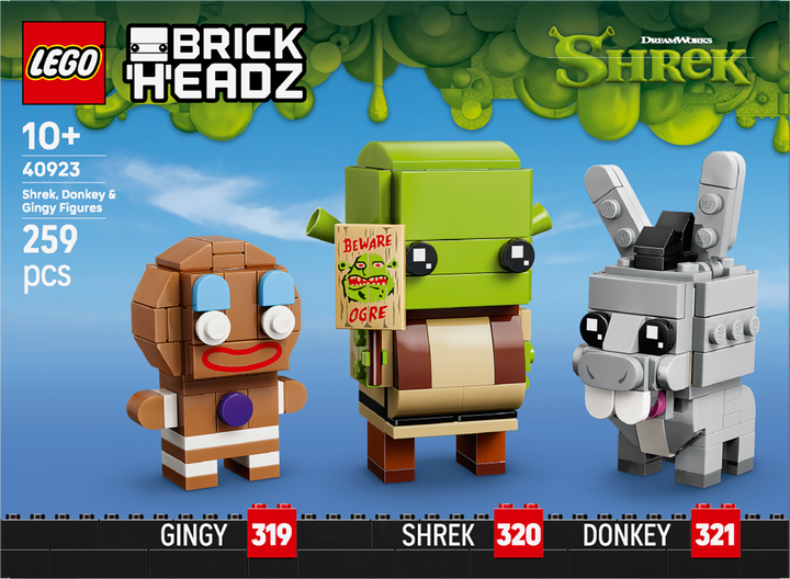 לגו ™BrickHeadz – דמויות של שרק, חמור וג'ינג'י (40923)-5