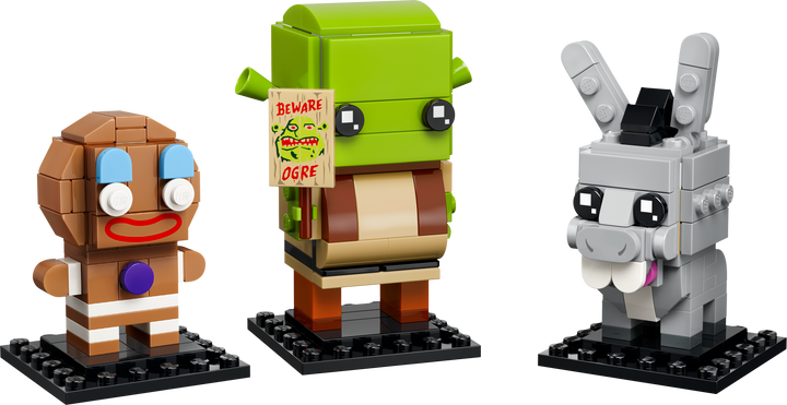 לגו ™BrickHeadz – דמויות של שרק, חמור וג'ינג'י (40923)-1
