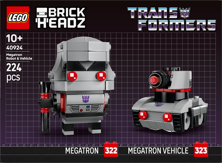 לגו ™BrickHeadz – רובוט ורכב מגהטרון (40924)-5