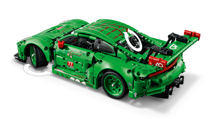 לגו Technic - מכונית מרוץ Porsche 911 GT3 R REXY AO Racing (42224)-13