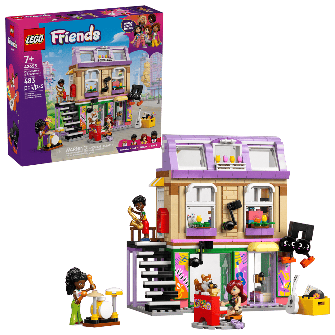 לגו Friends - חנות מוסיקה ודירה (42653)-2