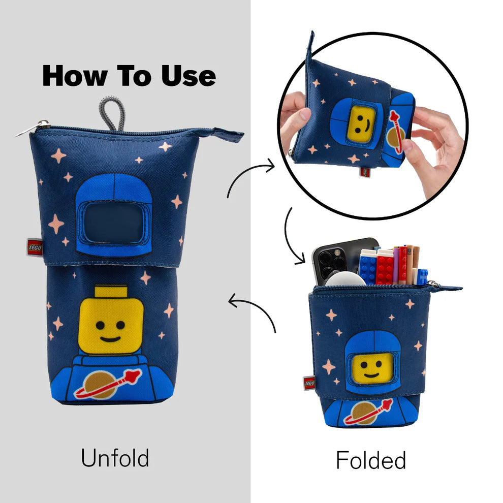 לגו קלמר Minifigures™ - Spaceman Blue "פופ-אפ" (53389)-4