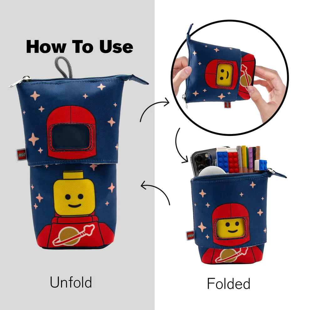 לגו קלמר Minifigures™ - Spaceman Red "פופ-אפ" (53434)-3