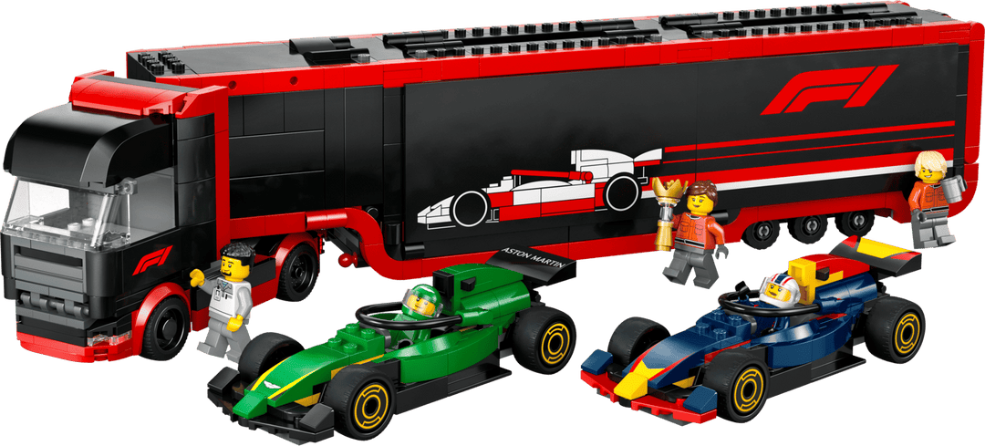 לגו City - משאית F1® עם מכוניות F1® של RB20 ו-AMR24 (60445)