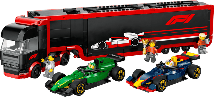לגו City - משאית F1® עם מכוניות F1® של RB20 ו-AMR24 (60445)-1