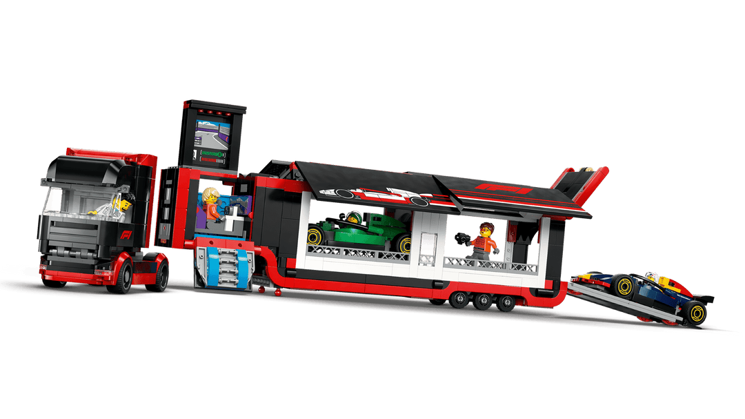 לגו City - משאית F1® עם מכוניות F1® של RB20 ו-AMR24 (60445)-2